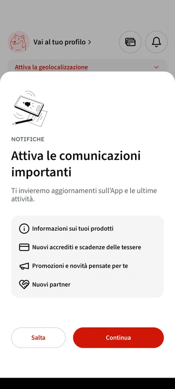Edenred app installation - informed consent management